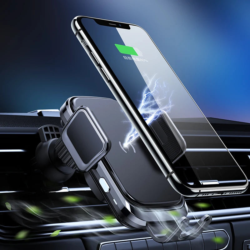 Cell Phone Accessories Mobile Phone Charger Holder Mount Auto Magnet 15W Wireless Fast Car Charger for Iphone