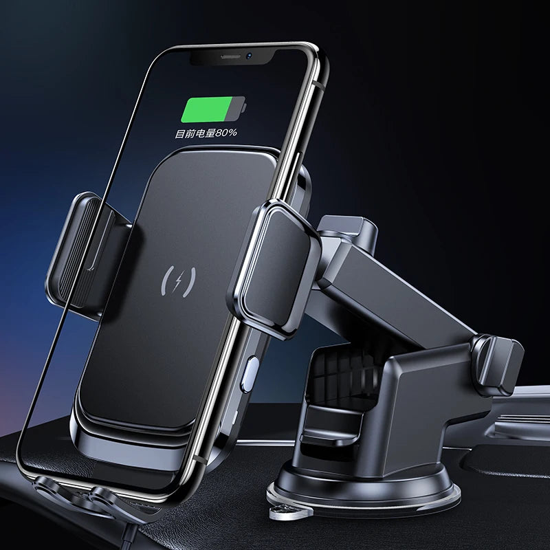 Cell Phone Accessories Mobile Phone Charger Holder Mount Auto Magnet 15W Wireless Fast Car Charger for Iphone