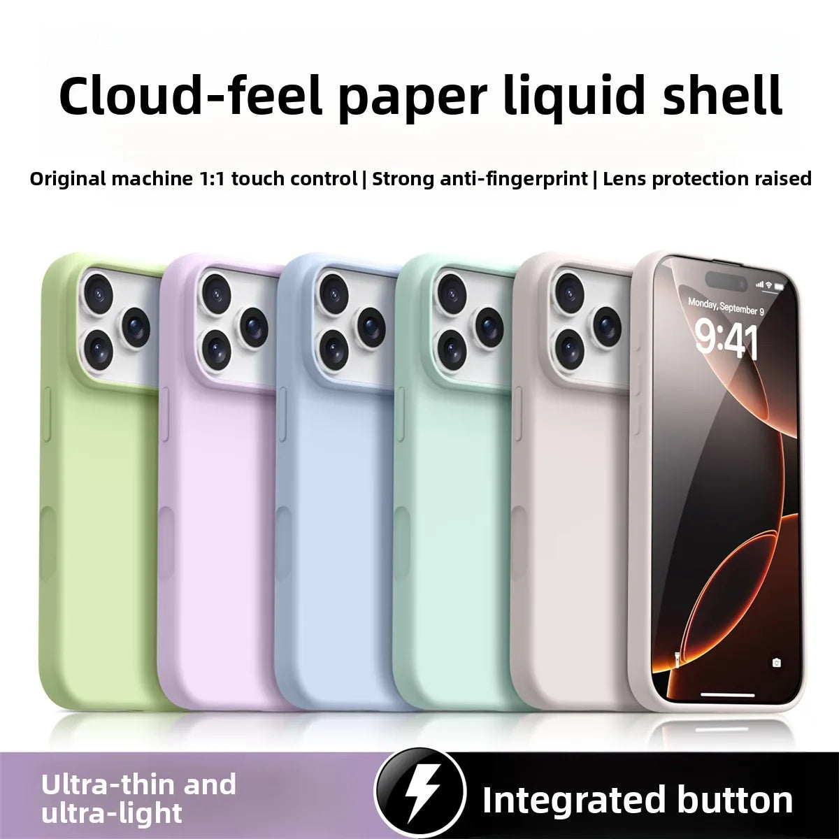 Liquid Silicone Phone Case for IPhone 17 Pro Max Soft Protection Cases for IPhone Air 16E 16 15 14 13 Pro Max Shockproof Cover
