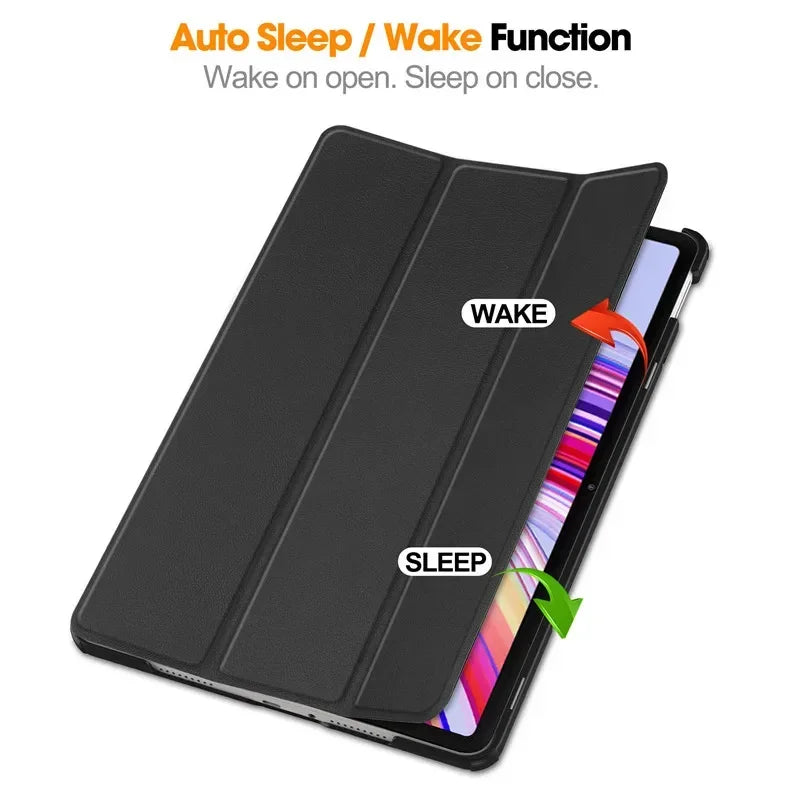 For Xiaomi Redmi Pad Pro 2024 Folding Flip Stand Case Funda for Red Mi Pad Pro 12.1 POCO Pad 12 1 Tablet Cover with Auto Sleep