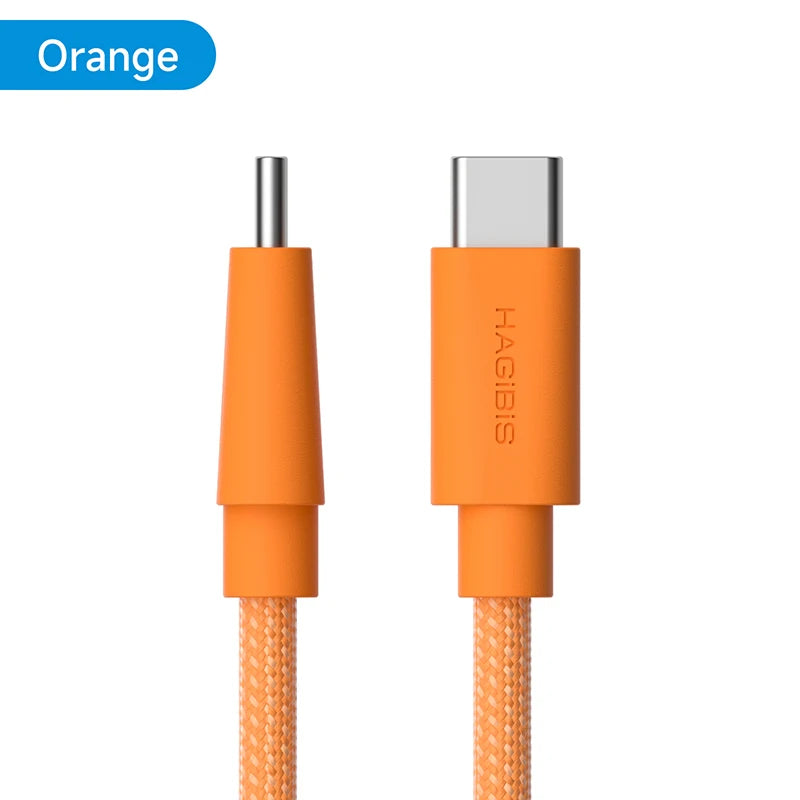 Hagibis USB C to USB C Cable Type-C 240W Fast Charging Cord Wedge Plug PD3.1 Charger Cable for iPhone 17 Pro Max Tablet Carplay