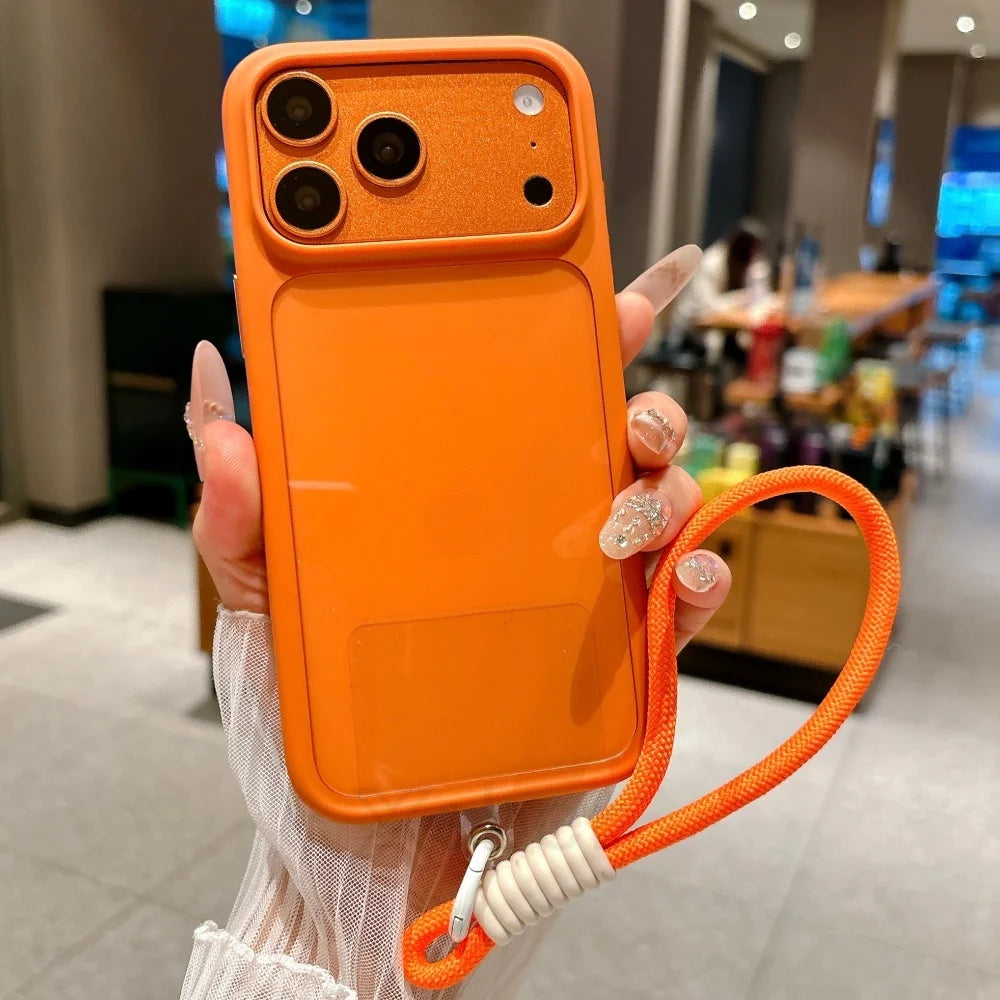 Intelligent Camera Touch Button Crystal Clear Phone Case for iPhone 17 Pro Max 17 Pro 17 Air Transparent Shockproof Cover Funda