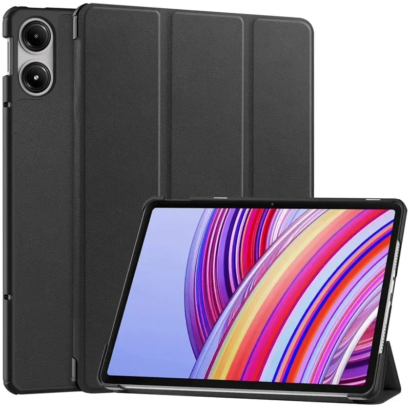 For Xiaomi Redmi Pad Pro 2024 Folding Flip Stand Case Funda for Red Mi Pad Pro 12.1 POCO Pad 12 1 Tablet Cover with Auto Sleep
