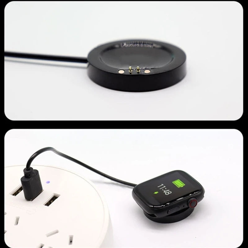Smart Watch Power Adapter Charger Cradle USB Fast Charging Cable For T55/ T55+Pro /T500 Pro /T500 Plus /T500 Smartwatch Charger