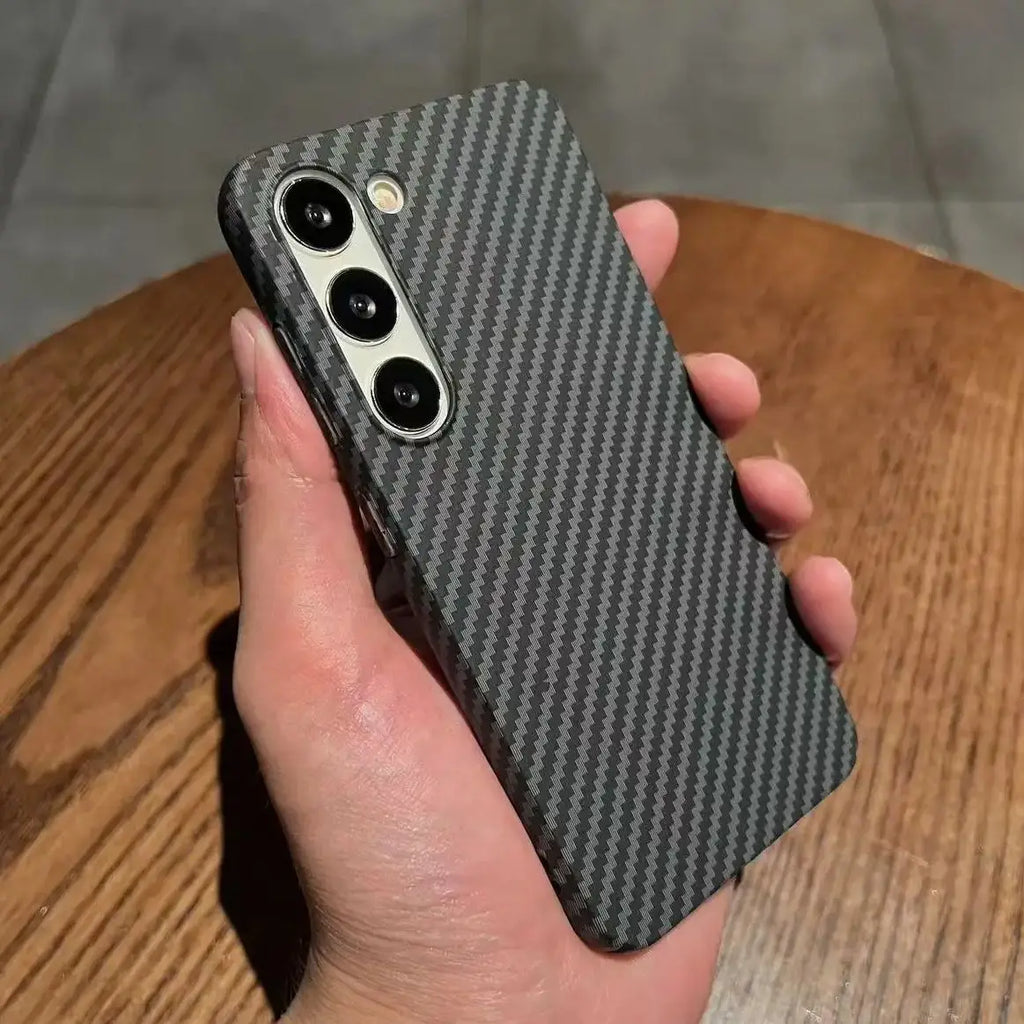 For Magsafe Magnetic Carbon Fiber Case For Samsung