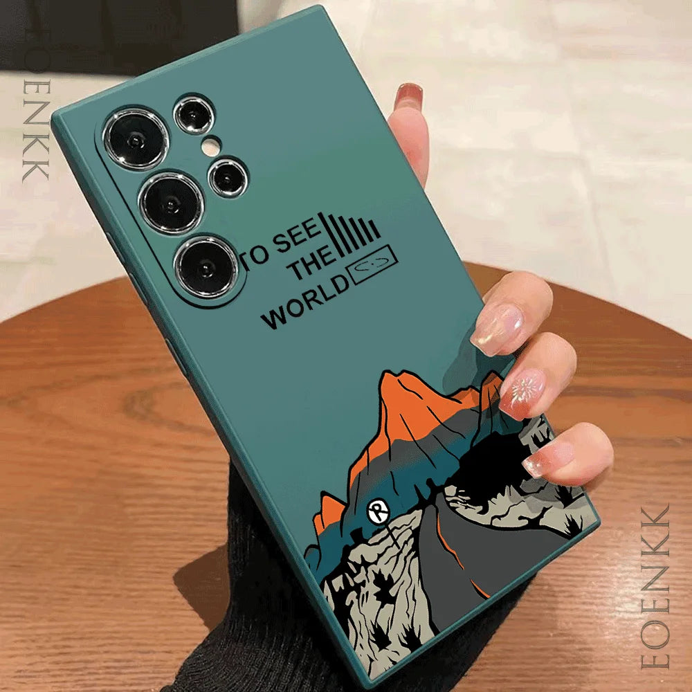 To See the World Silicone Case for Samsung Galaxy