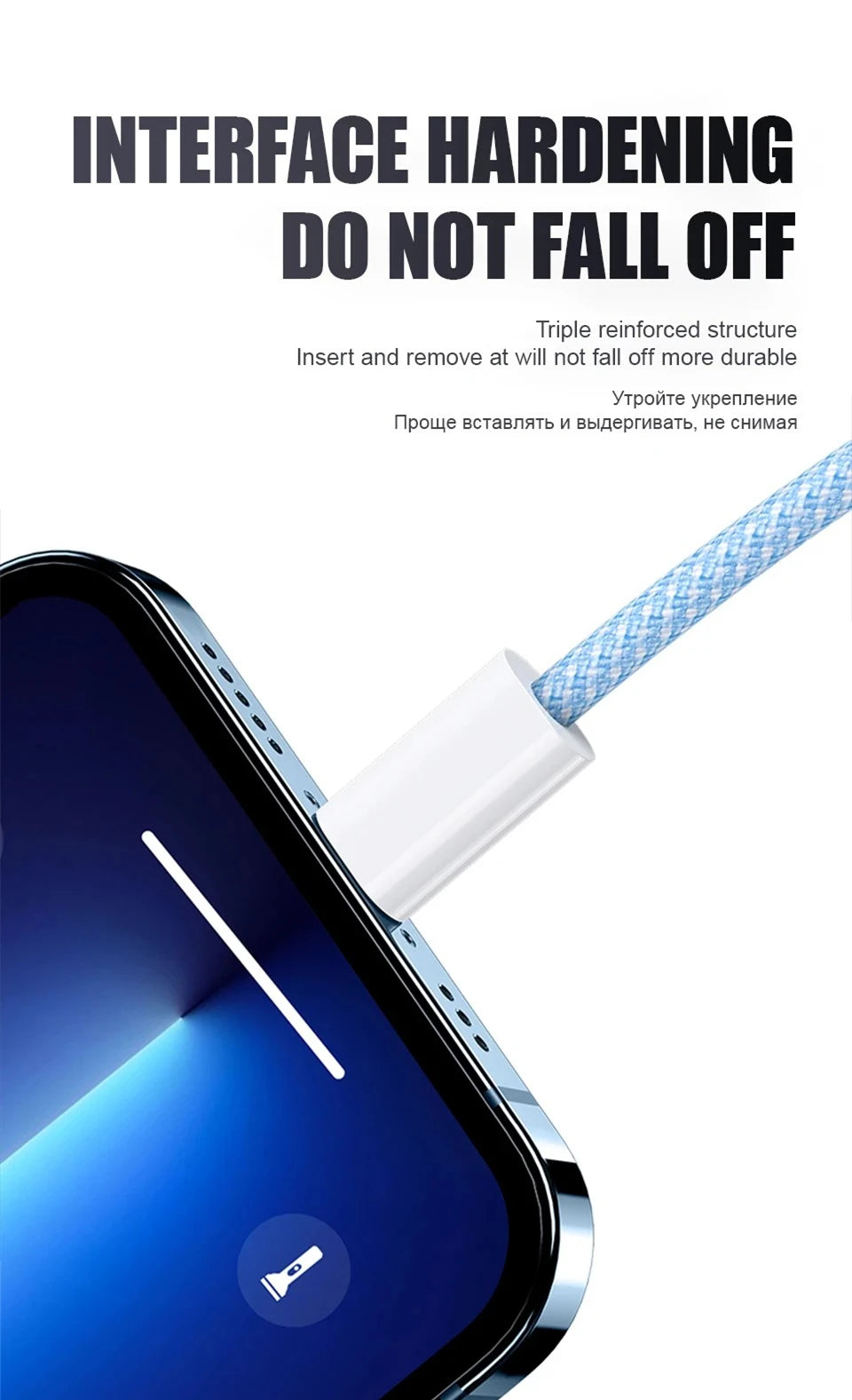 35W Fast Charge PD Cable For iPhone 13 14 Pro Max 11 12 mini X XR XS Max 7 8 Plus Quick Charging USB-C Data Braided Cables 1m 2m