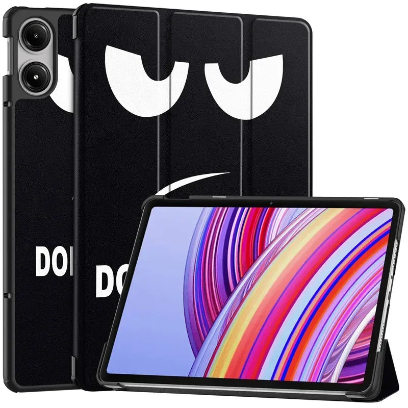 For Xiaomi Redmi Pad Pro 2024 Folding Flip Stand Case Funda for Red Mi Pad Pro 12.1 POCO Pad 12 1 Tablet Cover with Auto Sleep