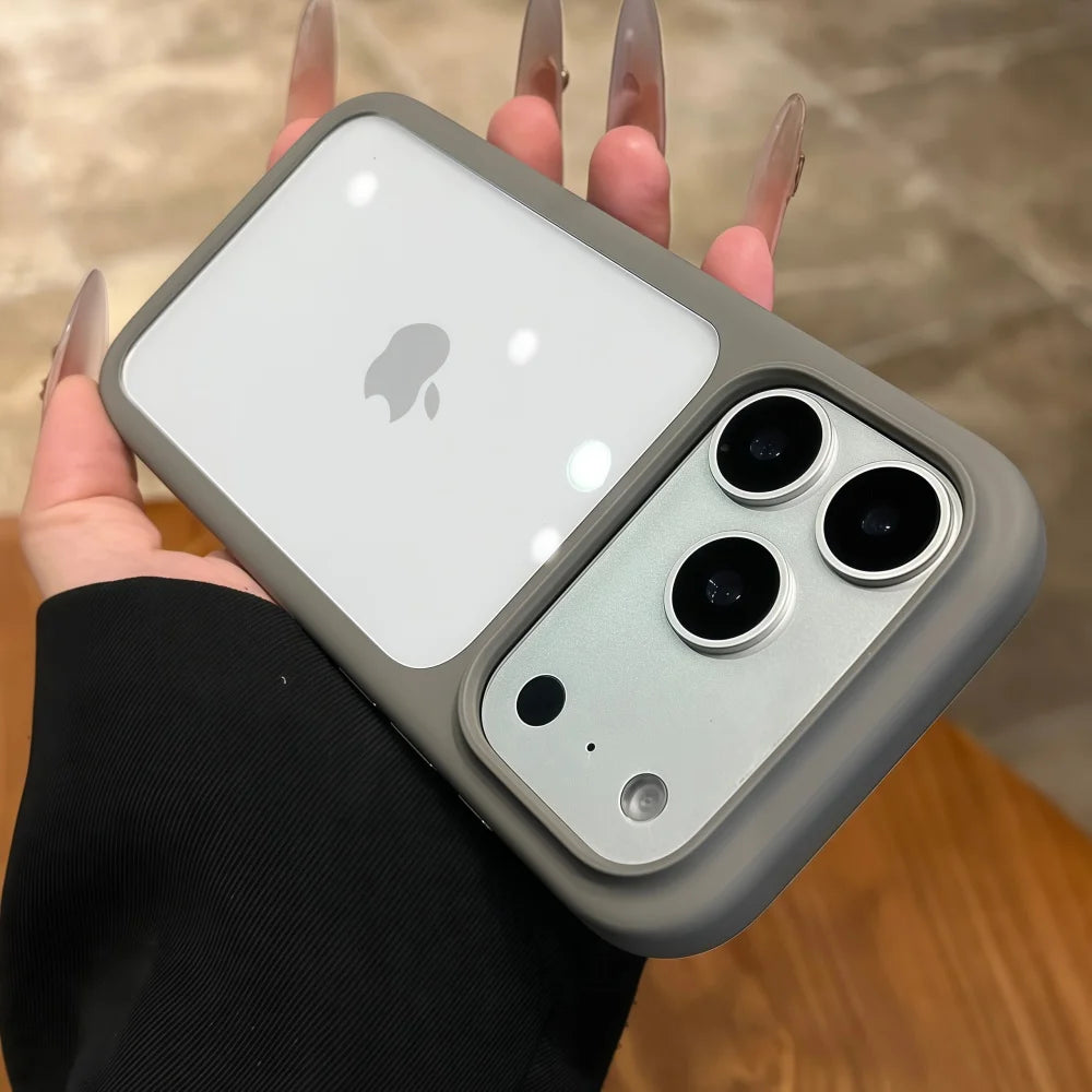 Intelligent Camera Touch Button Crystal Clear Phone Case for iPhone 17 Pro Max 17 Pro 17 Air Transparent Shockproof Cover Funda