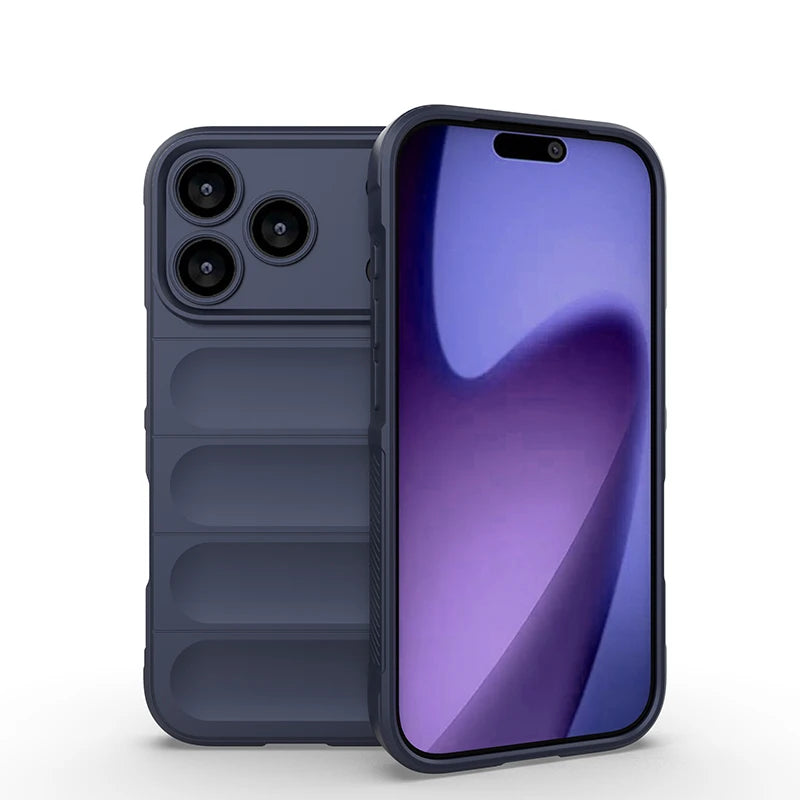 Shockproof Soft Skin Case Phone Cover For iPhone 17 Air 16E 16 15 14 13 12 11 Pro Max Plus Liquid Silicon Protective Coque