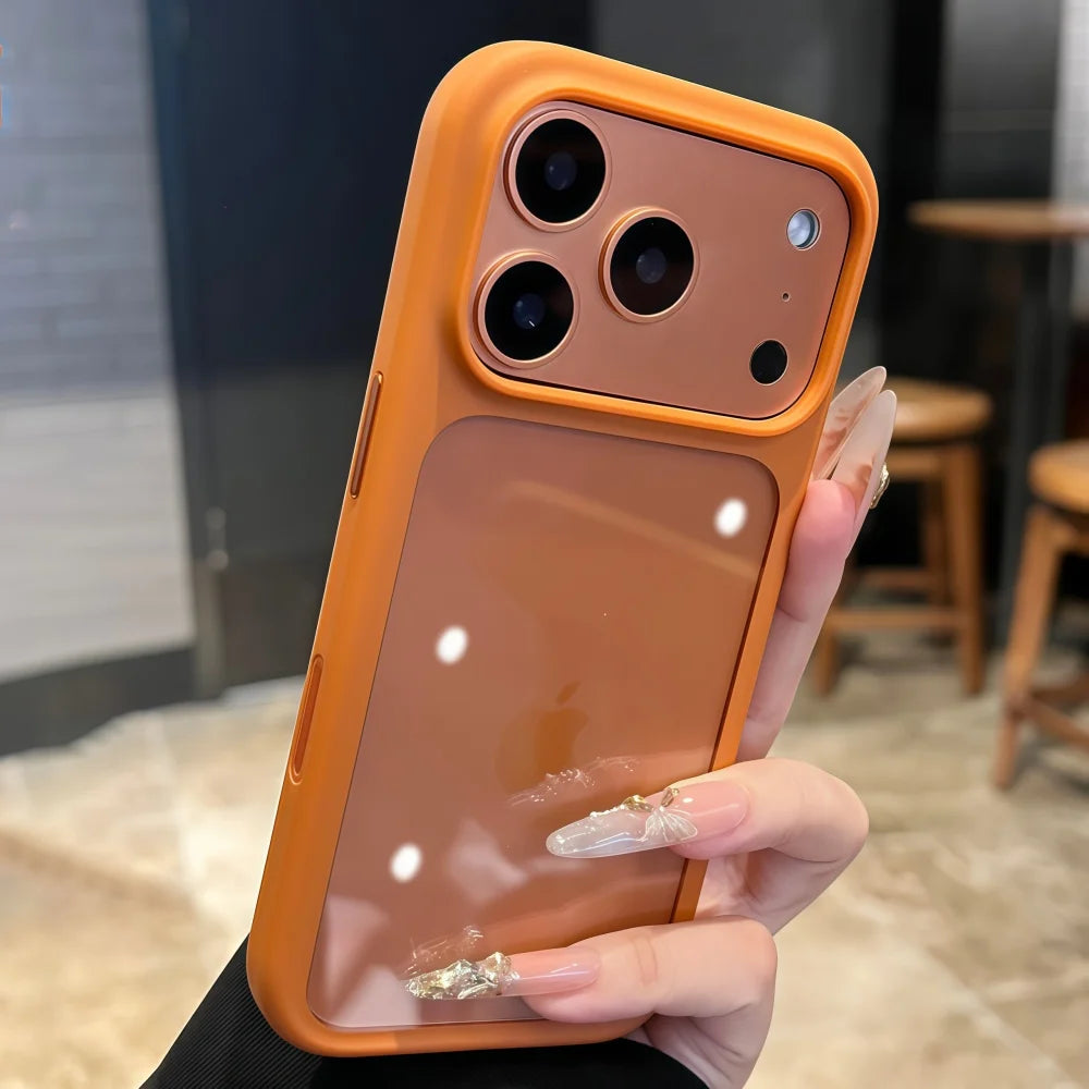 Intelligent Camera Touch Button Crystal Clear Phone Case for iPhone 17 Pro Max 17 Pro 17 Air Transparent Shockproof Cover Funda