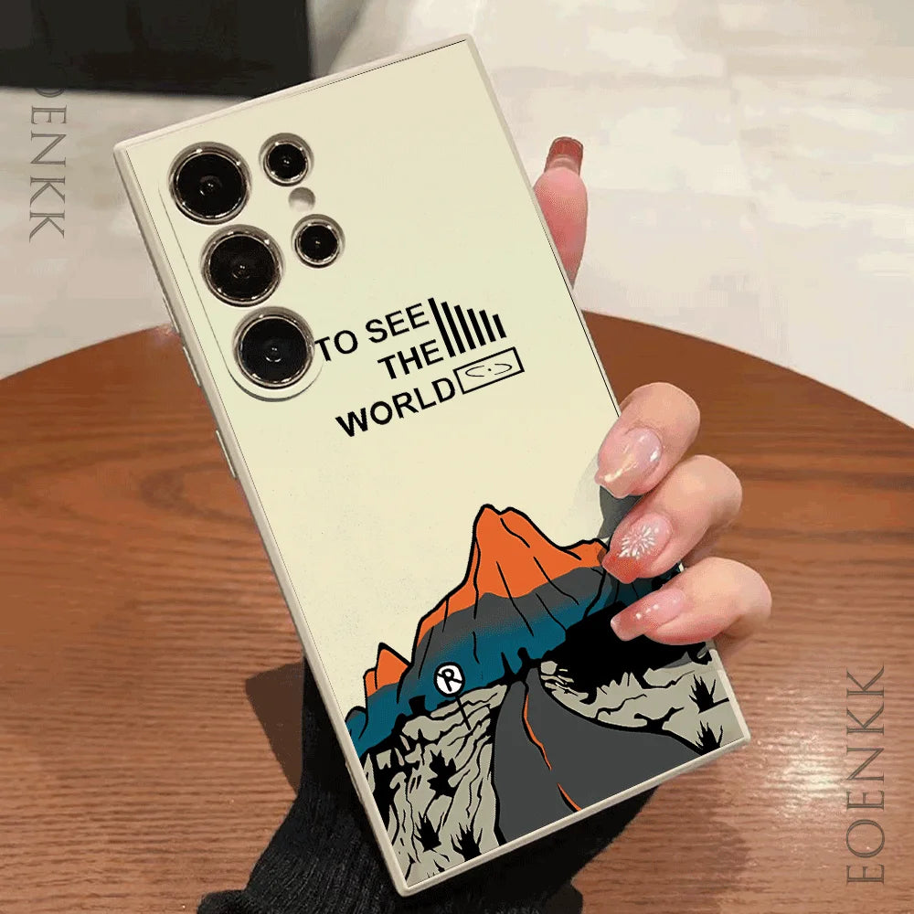 To See the World Silicone Case for Samsung Galaxy