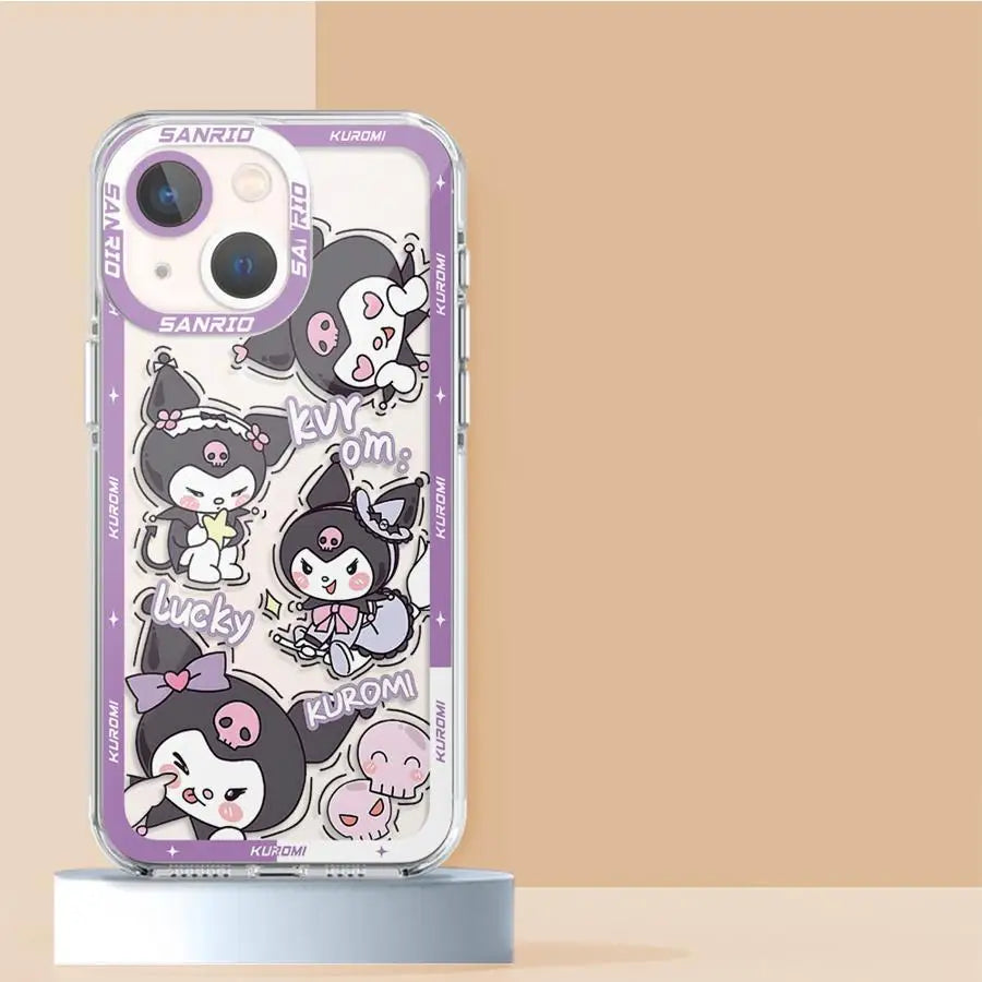 Case for iPhone 17 Pro Max 11 6 6S 7 8 SE 12 16 Plus 15 14 Air 13 Mini X XS XR Clear Phone Cover My Melody Kuromi