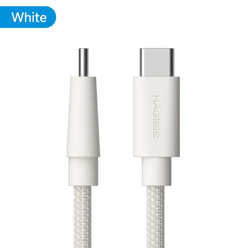 Hagibis USB C to USB C Cable Type-C 240W Fast Charging Cord Wedge Plug PD3.1 Charger Cable for iPhone 17 Pro Max Tablet Carplay